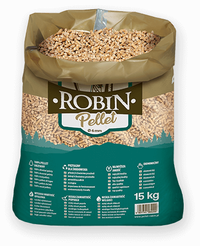 worek pelletu opałowego Robin do kupienia w Kamiennej Górze lub sklepie internetowym